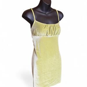 Y2k Practical Magic Velvet Green Dress